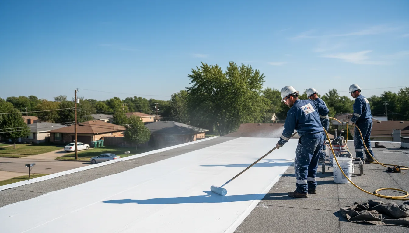Commercial roof coating in Oxford, AR near me